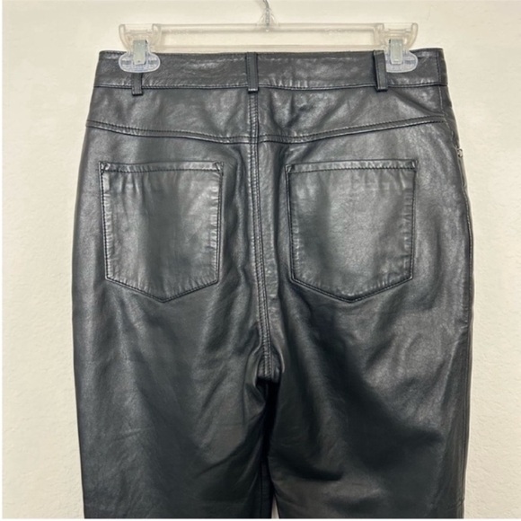 Walter Baker Yvette Genuine Leather Pants Black - Picture 7 of 11